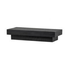 CAFE TABLE BLOCK BLACK MANGO WOOD 150 - CAFE, SIDE TABLES